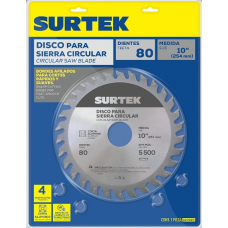 DISCO PARA SIERRA CIRCULAR DE 10" EN 80 DIENTES MOD. Y120625-