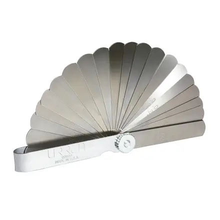 u000aa calibrador en pulgadas 25hojas