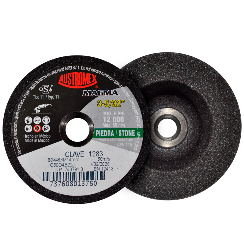 x1283 copa para piedra 3" g.80