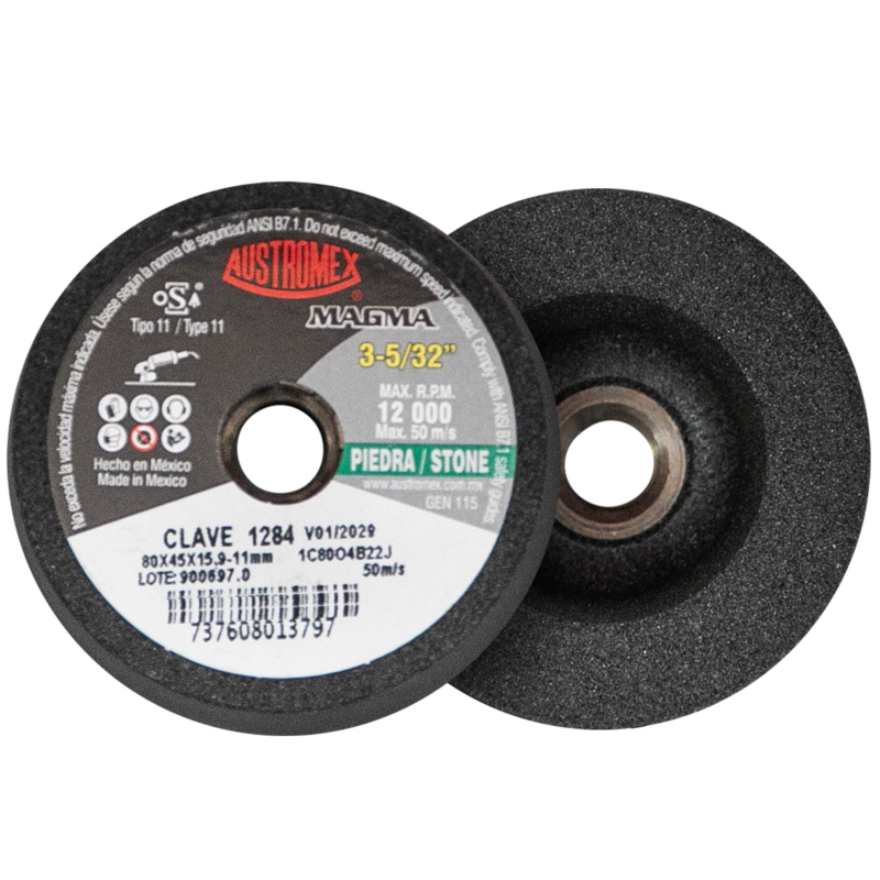 x1284 copa para piedra 3" g.80