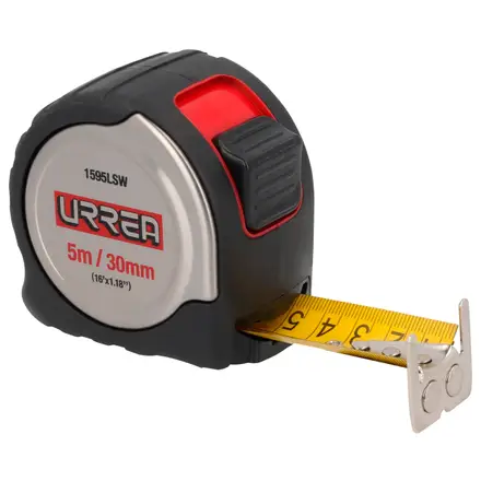u1595lsw flexometro acero inox 5mx30mm