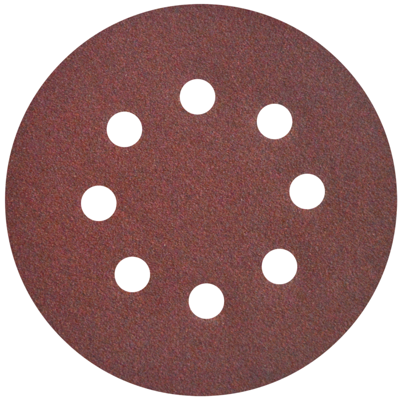 x1864 disco de lija velcro 5" 8 hoyos g 80