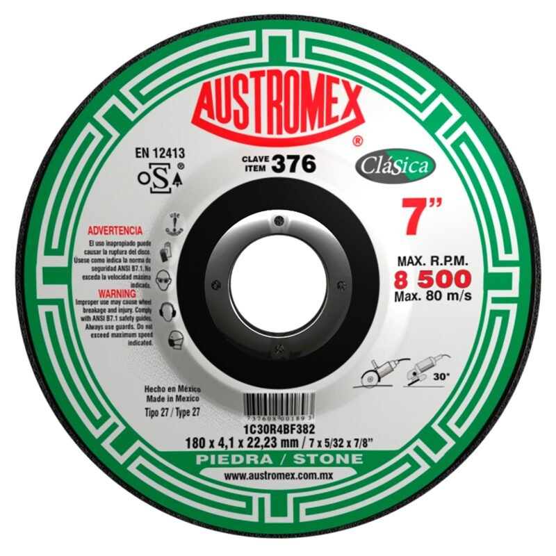 x376 disco corte de piedra 7"