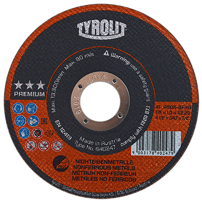 x4251 disco corte aluminio 4 1/2"