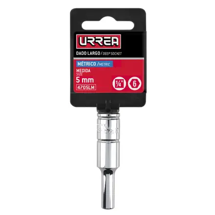u4705lm dado 1/4" largo 6pts 5mm