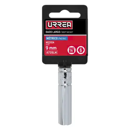 u4709lm dado 1/4" largo 6pts 9mm