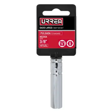 u4712l dado 1/4" largo 6pts 3/8"