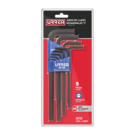 u4972m juego allen 9pz 1.5 a 10mm rack larga