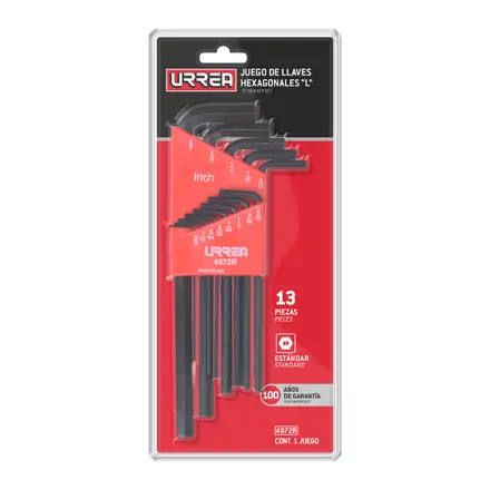 u4972r juego allen 13pz .50 a 3/8" rack larga