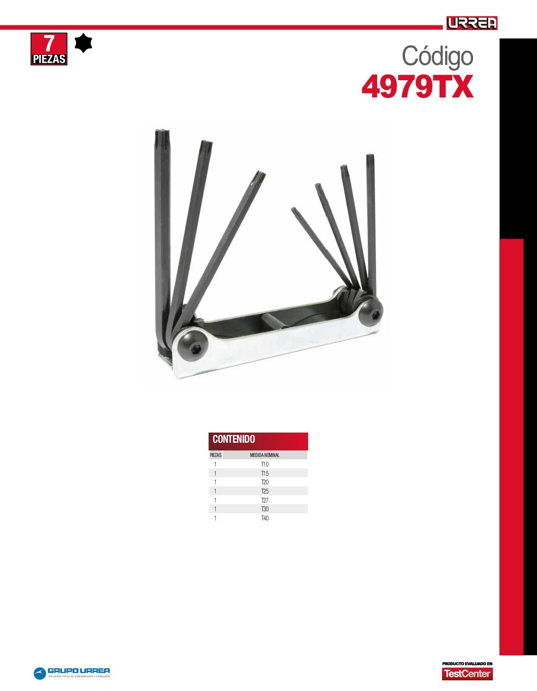 4979TX_FC U4979TX - JUEGO ALLEN 7PZ T10 A T40 TIPO NAVAJA - Image 2