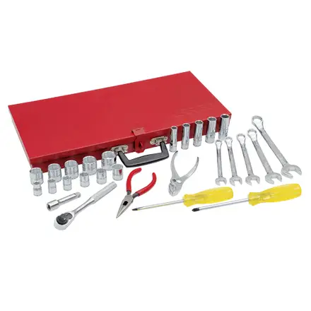 u5003b juego dados accesorios y herramientas 27pz 3/8"