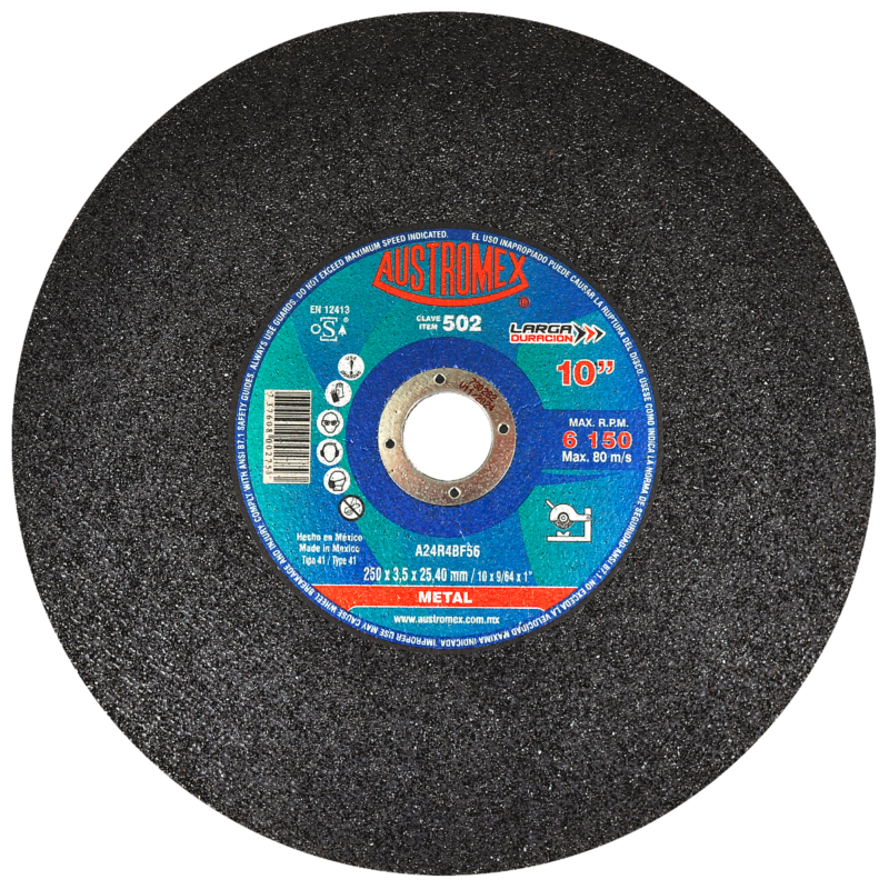 x502 disco corte de metal 10"