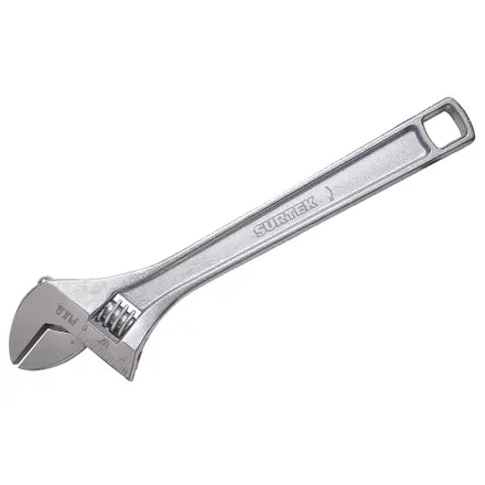 y508 llave ajustable cromada 8