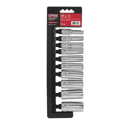 u52111 juego 10 pz largos pg 3/8" 6pt
