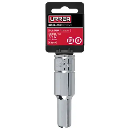 u5314h dado 1/2" largo 6pts 7/16"