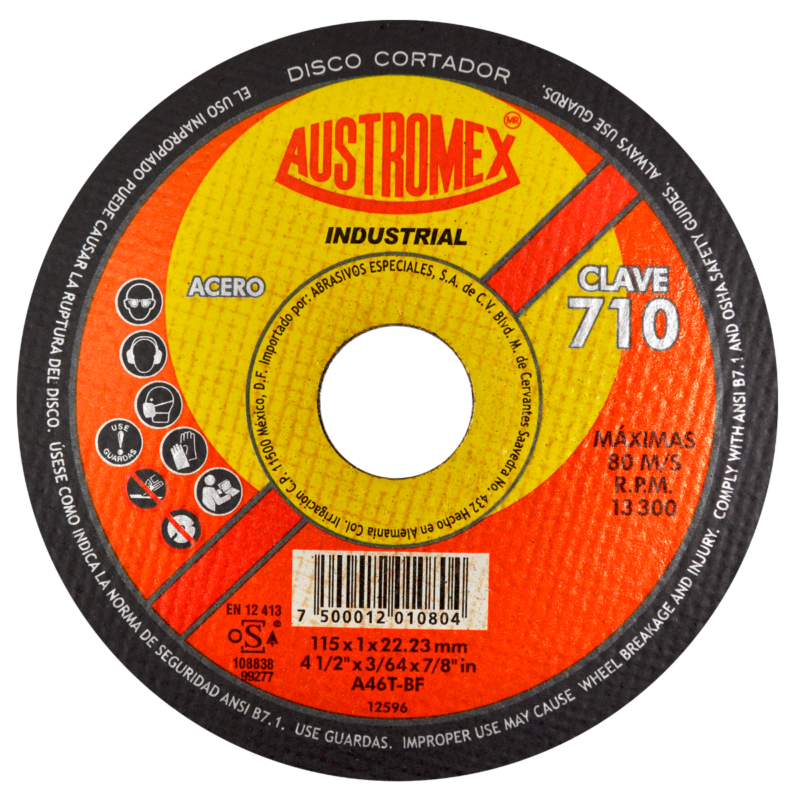 x710 disco corte de metal 4 1/2"
