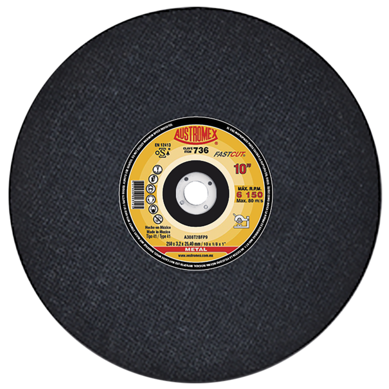 x736 disco corte de metal 10"