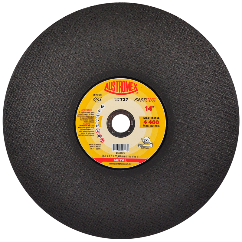 x737 disco corte de metal 14"