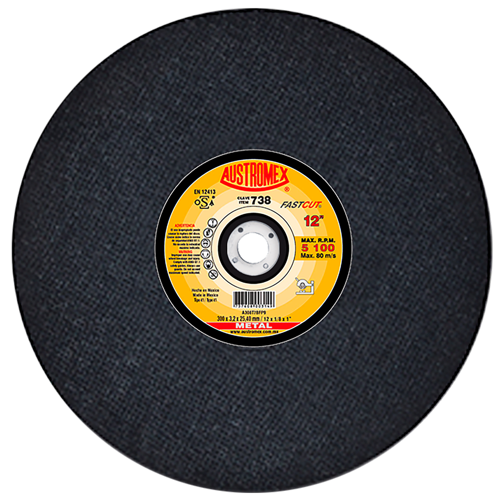 x738 disco corte de metal 12" x738 disco corte de metal 12"