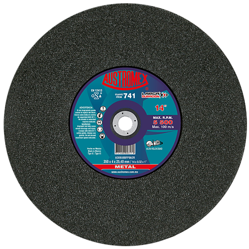 x741 disco corte de metal 14"
