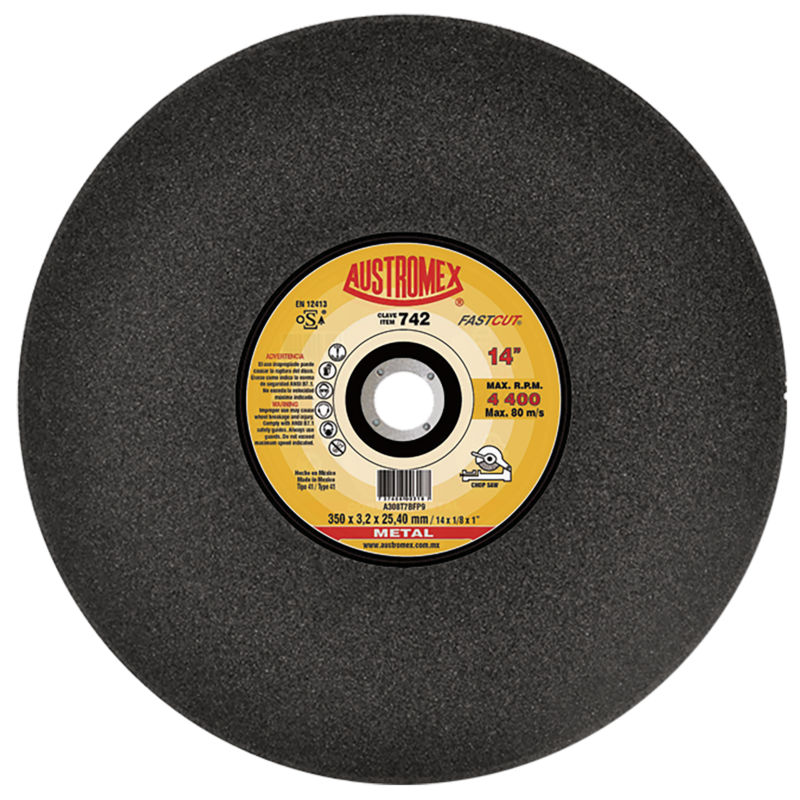 x742 disco corte de metal 14"