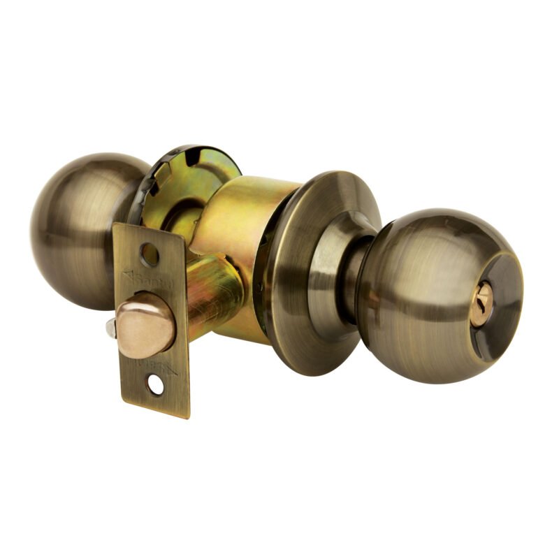 s8574 cerradura de pomo esfera laton antiguo