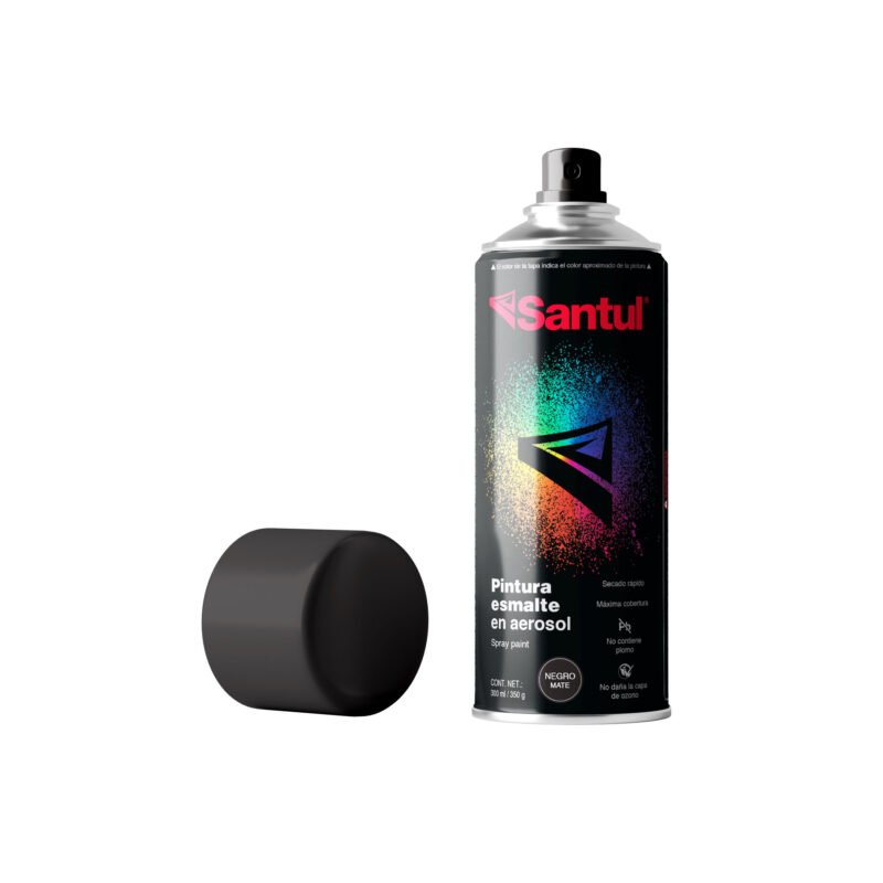 s8821 pintura aerosol negro mate