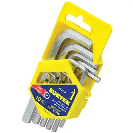 yallf10 juego allen 10pz 1/16" a 3/8"
