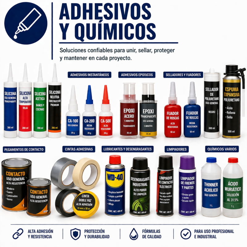 ADHESIVOS Y QUIMICOS