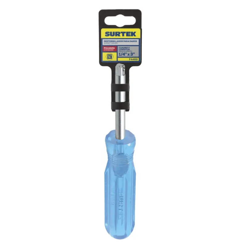y4469 desarmador cabeza cuadrada 1/4" para dados