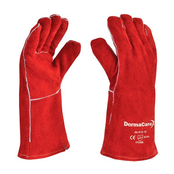 guante carnaza rojo