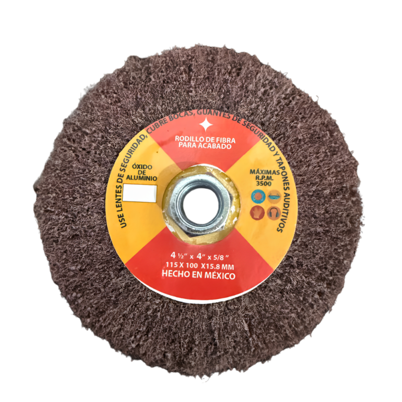 rf4m rodillo fibra 4 1/2" oxi alum mediano