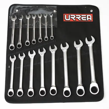 u1201mcm juego de llaves combinadas 12 pt, 15 pz