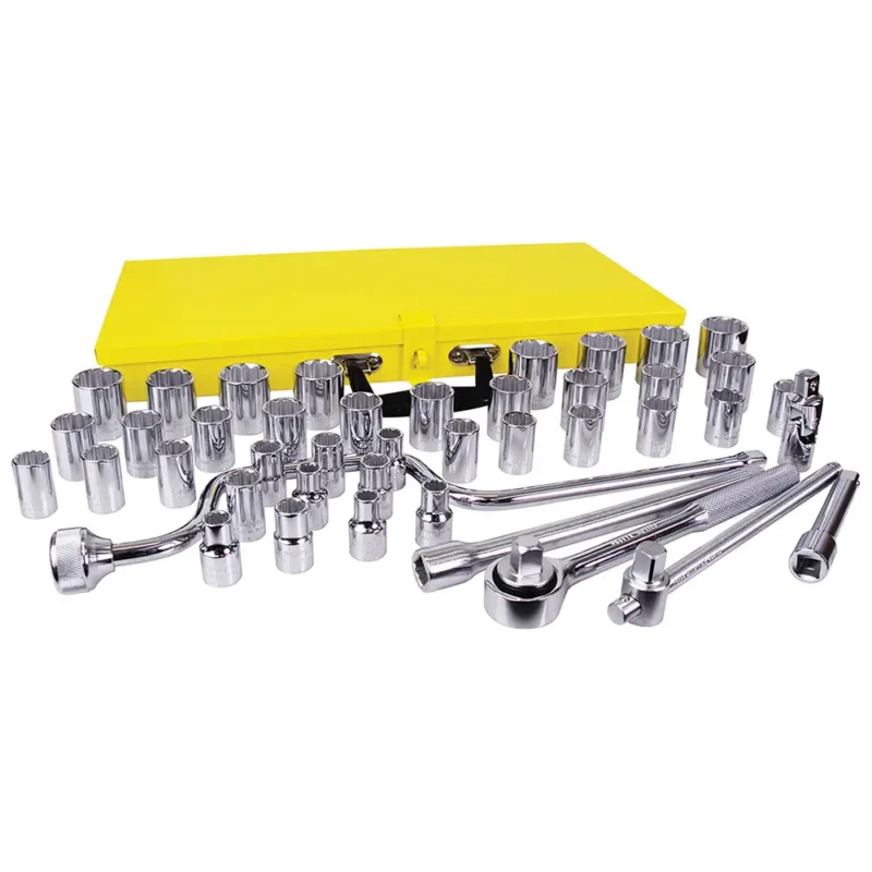 yf10sm juego de dados y accesorios 1/2 combinado 43 pz