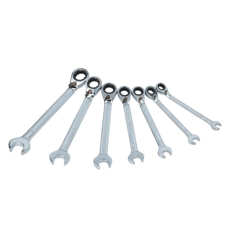 Y100574 - JUEGO LLAVES MATRACA PULGADAS 7 PZ