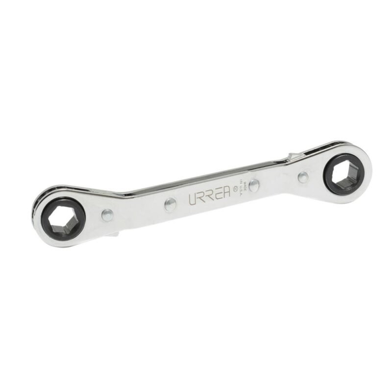 U1182M - LLAVE ESTRIAS MATRACA ACODADA 9X10MM