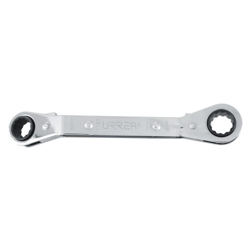 U1183 - LLAVE ESTRIAS MATRACA ACODADA 1/2X9/16