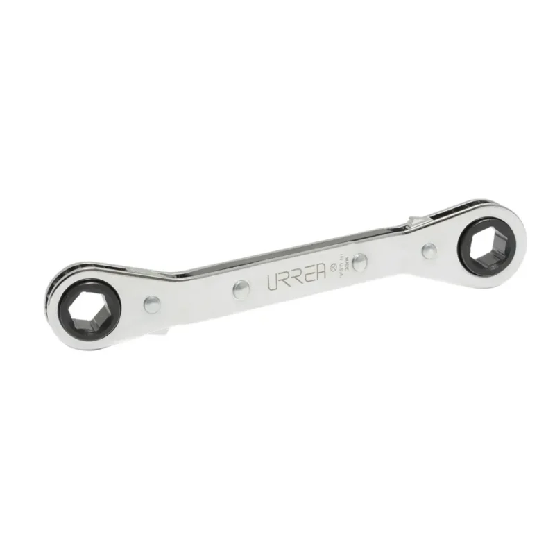 U1185M - LLAVE ESTRIAS MATRACA ACODADA 15X17MM