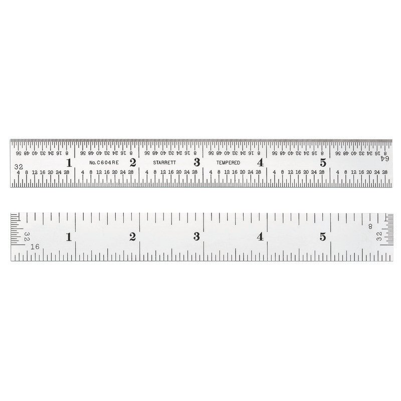 SC604RE-6 - REGLA DE ACERO 6"