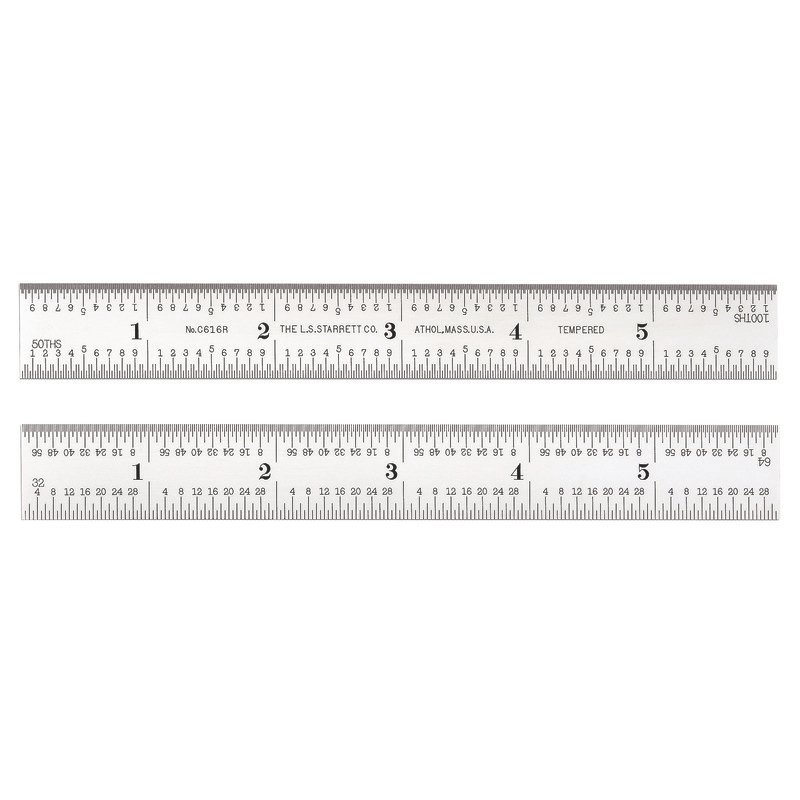 SC616R-6 - REGLA DE ACERO 6"